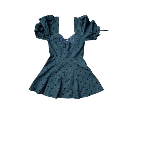 TulaRosa Dara Dress in Denim Blue Mini Dress Size Small - Picture 5 of 11